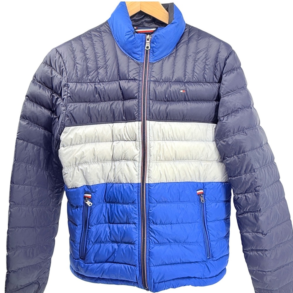 Tommy Hilfiger Men's Packable‎ Jacket Natural Down Light Quilted Puffer Med